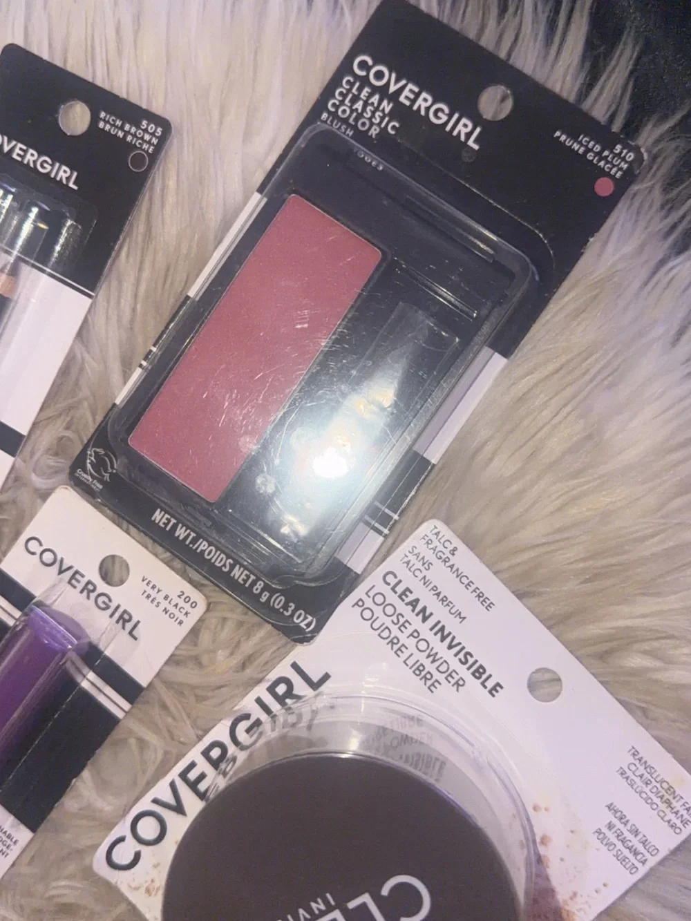 COVERGIRL Pink Blush, Mascara, Powder & Eye Pencils Set